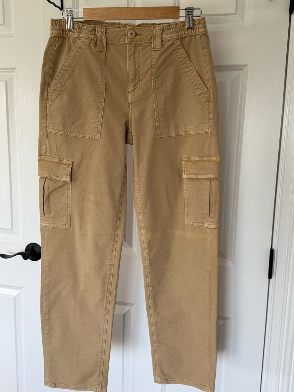 American Eagle Outfitters Tan Cargo Pants with Utility Pockets